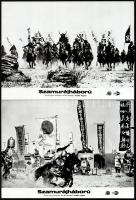 cca 1969 A ,,Szamurájháború" című japán filmről 7 db produkciós filmfotó magyar felirattal, Pán...