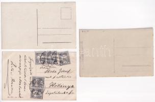 6 db RÉGI motívum képeslap és fotó: vonat, gőzmozdony / 6 pre-1945 motive postcards and photos: trai...