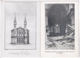 Szombathely - 5 db MODERN képeslap: lebombázott székesegyház 1945. március 4-én