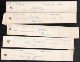 1976 Erdélyben és Romániában készült felvételek, a csomagoláson dokumentálva az útvonal, Krisch Béla...