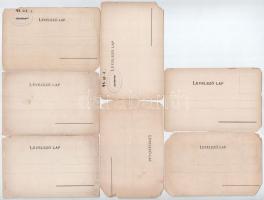 7 db RÉGI magyar motívum képeslap sarokhiányokkal: Károlyi Gy. vármegye térképek (Maros-Torda, Kis-K...