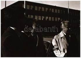 1984 Urbán Lajos közlekedési miniszter látogatása a Metró Vállalatnál, 33 db vintage negatív, 24x36 ...