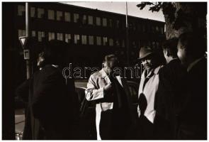 1984 Urbán Lajos közlekedési miniszter látogatása a Metró Vállalatnál, 33 db vintage negatív, 24x36 ...