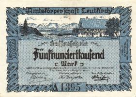 Német Birodalom/Weimari Köztársaság/Leutkirch 1923.8.20. 500.000M "A" T:II