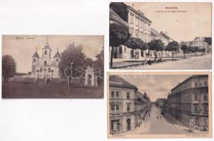 5 db RÉGI magyar város képeslap: Szombathely, Kőszeg, Sopron / 5 pre-1945 Hungarian town-view postcards