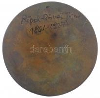 DN "Rippl-Rónai József" egyoldalas Br plakett (480g/106mm) T:2