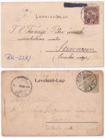 Budapest - 2 db RÉGI (1905 előtti) város képeslap / 2 pre-1905 town-view postcards