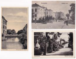 Szombathely - 3 db RÉGI város képeslap / 3 pre-1945 town-view postcards