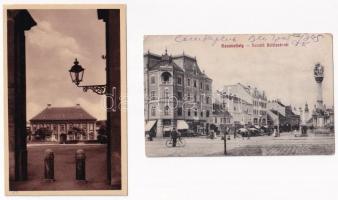 Szombathely - 2 db RÉGI város képeslap / 2 pre-1945 town-view postcards