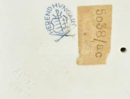 Herendi porcelán kis liba, kézzel festett, jelzett, hibátlan, m: 10,5x16.5 cm