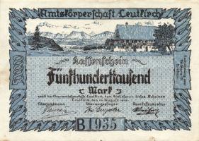 Német Birodalom/Weimari Köztársaság/Leutkirch 1923.8.20. 500.000M "B" T:II/III