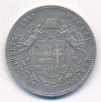1869GYF 1Ft Ag "Ferenc József / Angyalos címer" Körmöcbánya T:2 
Hungary 1869GYF 1 Forint...