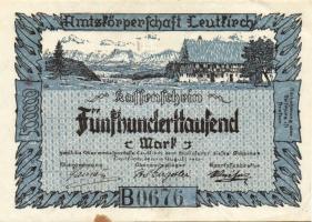 Német Birodalom/Weimari Köztársaság/Leutkirch 1923.8.20. 500.000M "B" T:II