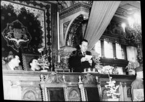 cca 1959 Kádár János (1912-1989) politikus, 1 db NEGATÍV Kotnyek Antal (1921-1990) budapesti fotóriporter hagyatékából, 4,3x6 cm