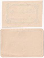 2 db RÉGI magyar bor reklámlap: Badacsonyi rizling Gróf Esterházy Pál pincészetéből / 2 pre-1945 Hun...