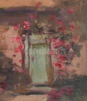 Kézdi-Kovács László (1864-1942): Sweet home (Isle of wight), 1911. Olaj, fa. Jelzett. Hátoldalán Kéz...