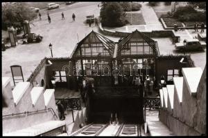 1986 Budapest, a budai sikló átadás előtt és után, 76 db vintage NEGATÍV, 24x36 mm