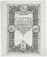 Horváth Endre (1896-1954): A Budapesti Nemzetközi Vásár BNV 1927. katalógusának címlapterve. Tus, pauszpapír. 15,5x22 cm