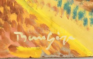 Bene Géza jelzéssel: Táj. Olaj, farost. 44,5x53 cm