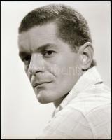 cca 1975 Mécs Károly (1936) a Nemzet Színésze díjjal kitüntetett színművész portréja, 3 db vintage N...