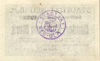 Német Birodalom/Weimari Köztársaság/Neu-Ulm 1923.8.22. 100.000.000M T:II-