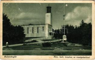 1939 Balatonboglár, Római katolikus templom, Országzászló (Rb)