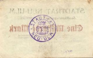 Német Birodalom/Weimari Köztársaság/Neu-Ulm 1923.8.22. 1000.000.000M T:II-