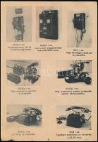 1942 Fénykép gyűjtemény a M. Kir. Postánál használatban lévő általánosan használt távbeszélő készülé...