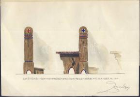 Bozó Gyula (1913-2009): 11 db különféle ex libris és egyéb kisgrafika, több szignált