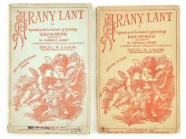 Harrach József (szerk.): Arany Lant GYermek és női karénekek iskolai használatra. I.-II. Bp., 1903. Lampel. Kiadói papírkötésben