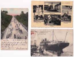 3 db RÉGI város képeslap: Mosonmagyaróvár, Bécs, Le Havre / 3 pre-1945 town-view postcards: Mosonmagyaróvár, Wien (Vienna), Le Havre