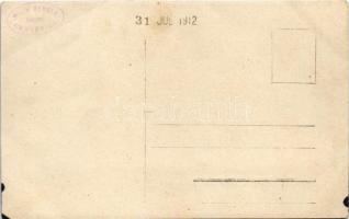 1912 Crikvenica, Cirkvenica; fürdőzők a strandon / beach, bathers. Wilim Berger photo (EB)