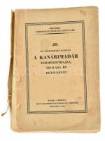 Zimmermann Gusztáv: A kanárimadár természetrajza, ápolása és betegségei. Bp., 1943. M. kir. Term tud Társ. . Kopott borítóval, szétvált, a borítón több szakadással. 140p. Ritka!