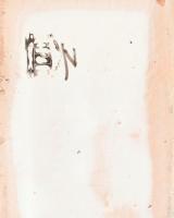 Habán másolat butella fém tetővel, kézzel festett, jelzett, kis kopással, m: 26 cm