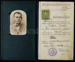 Bozó Gyula grafikusművész iparművészeti szaktanfolyam leckekönyve, számos író és grafikus aláírásával