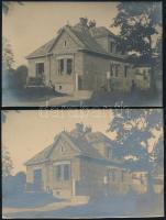 1926 2 db egyforma fotó egy kassai házról, egyik datálva, másik hátoldalon feliratozva, 11,5×17,5 cm