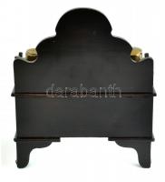 Szecessziós írószekreter formájú kalamáris, fa, réz veretekkel, apró sérülésekkel. 20x13x24cm