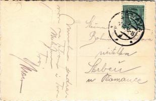 1936 Nagyszombat, Trnava; kirándulók, turisták, várrom Nagyszombat közelében / hikers, tourists, cas...