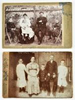 Pár száz keményhátú és kartonra kasírozott fotó többféle méretben, vegyes minőségben