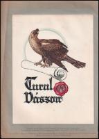 cca 1910 Turul vászon reklám grafika terv. 17,5x23 cm