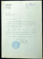 1991 Paskai László hercegprímás aláírása levélen