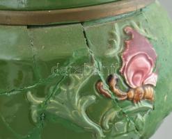 Petróleum lámpa, sérült, m: 34 cm