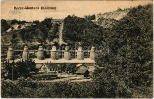 1923 Boksánbánya, Németbogsán, Deutsch-Bogsan, Bocsa Montana; Kolcán (Kolczán) mészkőbánya és mészégető telep. Rosner Adolf kiadása / limestone quarry, lime burning plant