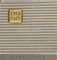 Givenchy ezüstözött öngyújtó, eredeti, kissé sérült dobozában, leírással
