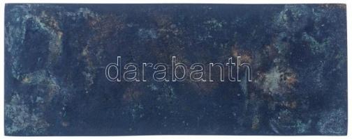 ~1970. "LKM (Lenin Kohászati Művek) Diósgyőr" Br plakett sérült tokban (145x157mm) T:1-