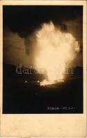 1937 Medgyes, Mediasch, Medias; olajmező robbanás / Sonda / oil field explosion. photo