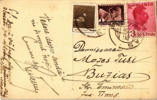 1937 Medgyes, Mediasch, Medias; olajmező robbanás / Sonda / oil field explosion. photo