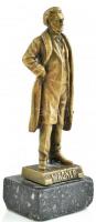 Ruff Andor (1885-1951): Wagner. Bronz, márvány talapzaton. Jelzett. 12,5 cm