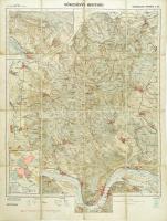 1927 Börzsönyi-hegység. Kirándulók térképe 3. szám. 1 : 50.000, Bp., M. Kir. Állami Térképészet, vászonra kasírozva 74,5x56,5 cm