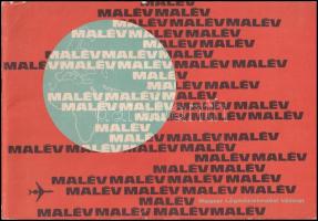 1981 MALÉV képes ismertetők, tájékoztatók, 3 db nyomtatvány